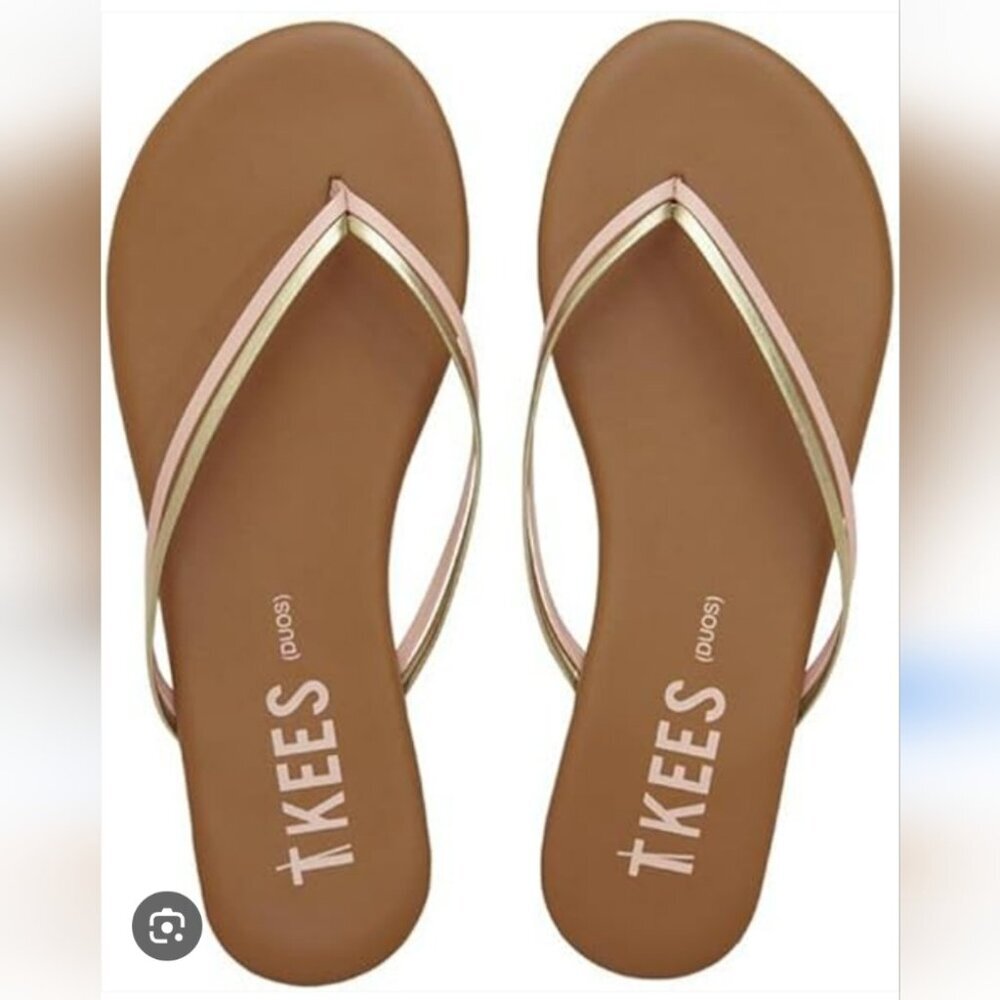 TKEES Brown and Gold Sandals (6)